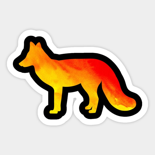 Fox Critter Sticker by Wright Art